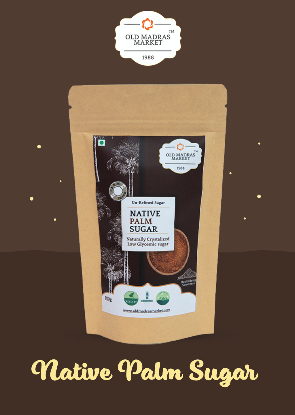 Palmyra Palm Sugar (Karupatti) - Unrefined